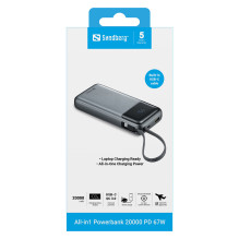 SANDBERG All-in1 Powerbank 20000 PD67W