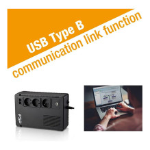 FSP ECO 800-GE Line-interactive UPS 800VA 480W RJ11 / RJ45 3x Schuko