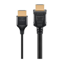 Goobay Plonas didelės spartos HDMI kabelis su eternetu, 4K @ 60Hz (schwarz, 2 metrai)