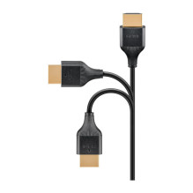 Goobay Plonas didelės spartos HDMI kabelis su eternetu, 4K @ 60Hz (schwarz, 2 metrai)