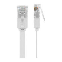 Goobay Patchkabel RJ45 Stecker RJ45 Stecker CAT.6 U / UTP (wei, 5 metrų, Flachkabel) Goobay Patchkabel RJ45 Stecker RJ45 Stecker CAT.6 U / UTP (wei, 5 metrų, Flachkabel)
