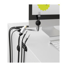 Goobay Kabel valdymo rinkinys (schwarz, 5er-Set ) Goobay Kabel valdymo rinkinys (schwarz, 5er-Set )