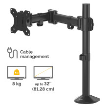 Fellowes Reflex Monitorarm einzel bis 32 colių (81,28 cm) Schwarz Fellowes Reflex Monitorarm einzel bis 32 colių (81,28 cm) Schwarz