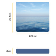 Fellowes Mauspad Earth Series Blauer Ozean 20,32x22,86cm