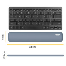 Fellowes Tastatur-Handgelenkauflage Breyta 6x32cm blau Fellowes Tastatur-Handgelenkauflage Breyta 6x32cm blau