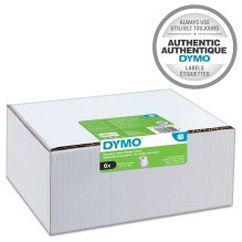 DYMO Originali etiketė, skirta „LabelWriter™“, ekonominė pakuotė, siuntimui – balta – su ilgalaikiu klijais, 6 x 220 eti