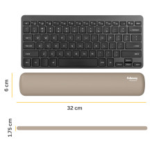 Fellowes Tastatur-Handgelenkauflage Breyta 6x32cm sand Fellowes Tastatur-Handgelenkauflage Breyta 6x32cm sand