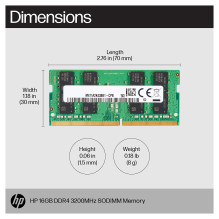 HP 16GB DDR4 ( 1x16GB ) 3200 SODIMM HP 16GB DDR4 ( 1x16GB ) 3200 SODIMM