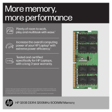 HP 16GB DDR4 ( 1x16GB ) 3200 SODIMM HP 16GB DDR4 ( 1x16GB ) 3200 SODIMM
