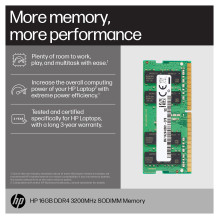 HP 16GB DDR4 ( 1x16GB ) 3200 SODIMM HP 16GB DDR4 ( 1x16GB ) 3200 SODIMM