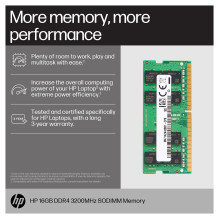 HP 16GB DDR4 ( 1x16GB ) 3200 SODIMM HP 16GB DDR4 ( 1x16GB ) 3200 SODIMM