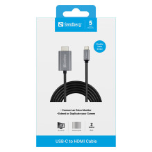 USB-C–HDMI laidas 2M