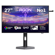 67,3 cm (26,5 colio) 2560 x 1440 pikselių AOC AGP277QKDC 16:9 „Quad HD OLED“ 0,03 ms 720 Hz HDR DisplayPort HDMI USB šak