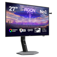 67,3 cm (26,5 colio) 2560 x 1440 pikselių AOC AGP277QKDC 16:9 „Quad HD OLED“ 0,03 ms 720 Hz HDR DisplayPort HDMI USB šak