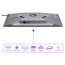 67,3 cm (26,5 colio) 2560 x 1440 pikselių AOC AGP277QKDC 16:9 „Quad HD OLED“ 0,03 ms 720 Hz HDR DisplayPort HDMI USB šak