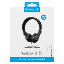 126-34 SANDBERG MiniJack ausinės Kabel 126-34 SANDBERG MiniJack ausinės Kabel
