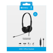 126-46 SANDBERG Biuro ausinės Kabel 126-46 SANDBERG Biuro ausinės Kabel
