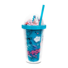 Mug with straw K-POP 450 ml