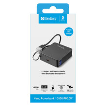 SANDBERG Nano Powerbank 10000 PD20W SANDBERG Nano Powerbank 10000 PD20W