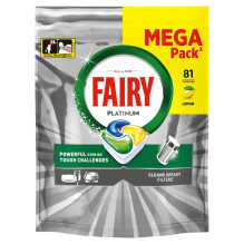 Indaplovių tabletės Fairy Platinum, 81 vnt.