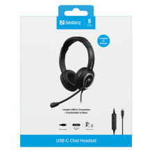 SANDBERG USB-C pokalbių ausinės SANDBERG USB-C pokalbių ausinės