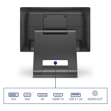 39,6 cm (15,6 colio) 1366 x 768 pikselių Philips 162B9T / 00 16:9 HD TN 4 ms 60 Hz DisplayPort HDMI DVI USB šakotuvas Au