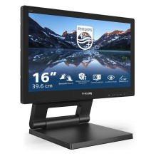 39,6 cm (15,6 colio) 1366 x 768 pikselių Philips 162B9T / 00 16:9 HD TN 4 ms 60 Hz DisplayPort HDMI DVI USB šakotuvas Au