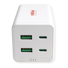USB įkroviklis 4 Port ( 2x USB-C 2x USB-A QC3.0 ) maks. 120W USB įkroviklis 4 Port ( 2x USB-C 2x USB-A QC3.0 ) maks. 120W