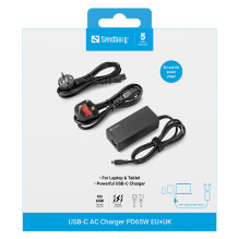 USB-C AC Įkroviklis PD65W ES ir JK