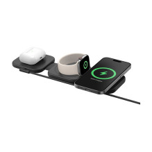 Belkin Belaidis įkroviklis su QI2 ( 3-in-1 ), 15W magnetinis pakartotinis įkrovimas su maitinimo adapteriu ( 36W ) + USB
