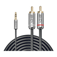 LINDY Audiokabel ir fono 3.5mm Cromo linija 2m LINDY Audiokabel ir fono 3.5mm Cromo linija 2m