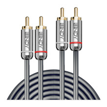 LINDY Audiokabel Dual Phono 3.5mm Cromo linija 10m