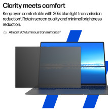HP - Privatumo filtras nešiojamajam kompiuteriui - nuimamas - priklijuojamas - 35,6 cm (14") HP - Privatumo filtras nešiojamajam kompiuteriui - nuimamas - priklijuojamas - 35,6 cm (14")