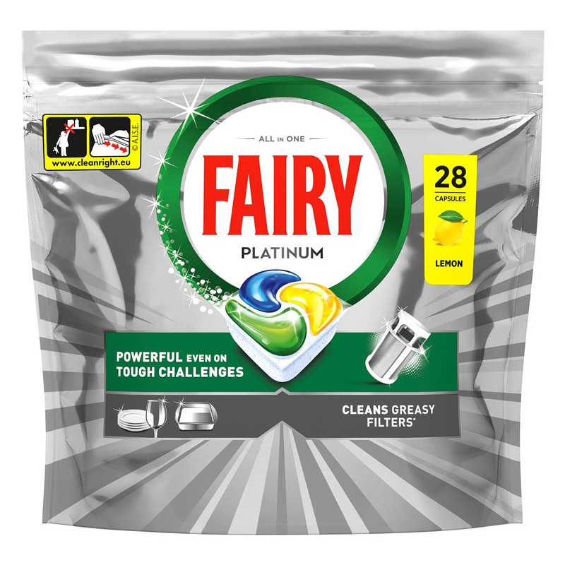 Dishwasher capsules Fairy PLAT Allin1, 28 pcs.