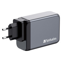 Verbatim GaN-Ladegert 240W, 1x USB-A, 3x USB-C (grau, PD 3.0, QC 3.0 ) Verbatim GaN-Ladegert 240W, 1x USB-A, 3x USB-C (grau, PD 3.0, QC 3.0 )