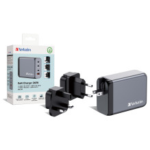 Verbatim GaN-Ladegert 240W, 1x USB-A, 3x USB-C (grau, PD 3.0, QC 3.0 ) Verbatim GaN-Ladegert 240W, 1x USB-A, 3x USB-C (grau, PD 3.0, QC 3.0 )