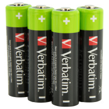 Verbatim RECHARGEABLE BATTERY AA 4 PACK / HR6