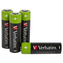 Verbatim RECHARGEABLE BATTERY AA 4 PACK / HR6