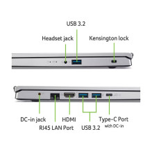 Acer Aspire Go 15 AG15-42P-R8SZ RYZ7 5825U / 16GB / 512SSD / W11 Pagrindinis Silver Acer Aspire Go 15 AG15-42P-R8SZ RYZ7 5825U / 16GB / 512SSD / W11 Pagrindinis Silver