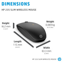 Wireless Mouse - 235 Slim - 2.4 GHz Wireless Mouse - 235 Slim - 2.4 GHz