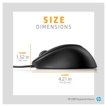 HP Fingerprint Mouse laser 3 buttons wired USB for Elite x2, EliteBook 735 G6, Mobile Thin Client mt HP Fingerprint Mouse laser 3 buttons wired USB for Elite x2, EliteBook 735 G6, Mobile Thin Client mt