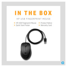 HP Fingerprint Mouse laser 3 buttons wired USB for Elite x2, EliteBook 735 G6, Mobile Thin Client mt HP Fingerprint Mouse laser 3 buttons wired USB for Elite x2, EliteBook 735 G6, Mobile Thin Client mt