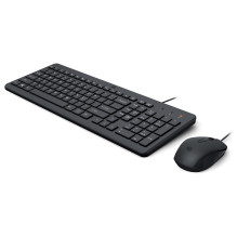HP 150 - Klaviatūros ir pelės rinkinys - USB - GB - Juoda HP 150 - Klaviatūros ir pelės rinkinys - USB - GB - Juoda