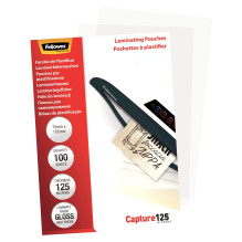 Fellowes Laminierfolie Capture 75x105 125Mikron glänzend 125 Fellowes Laminierfolie Capture 75x105 125Mikron glänzend 125
