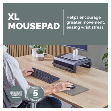 Fellowes Mauspad Breyta XL 28,00x21,00cm grau