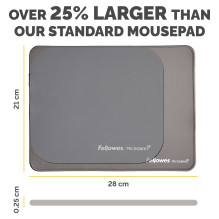 Fellowes Mauspad Breyta XL 28,00x21,00cm grau