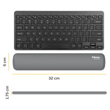 Fellowes Tastatur-Handgelenkauflage Breyta 6x32cm grau