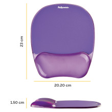 Fellowes Maus-Handgelenkauflage Crystal violett Fellowes Maus-Handgelenkauflage Crystal violett