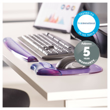 Fellowes Maus-Handgelenkauflage Crystal violett Fellowes Maus-Handgelenkauflage Crystal violett