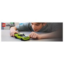 LEGO Greitis Champions Dodge Challenger SRT Hellcat Sportwagen 77237